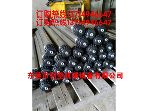 双排链轮动力滚筒
