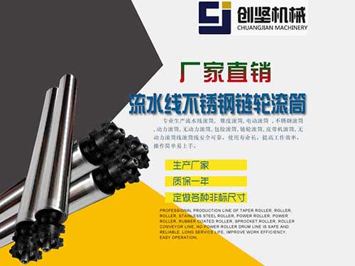 流水线不锈钢链轮滚筒