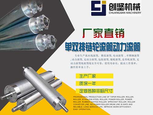 单双排链轮滚筒动力滚...
