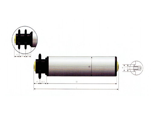 塑钢链轮传动滚筒